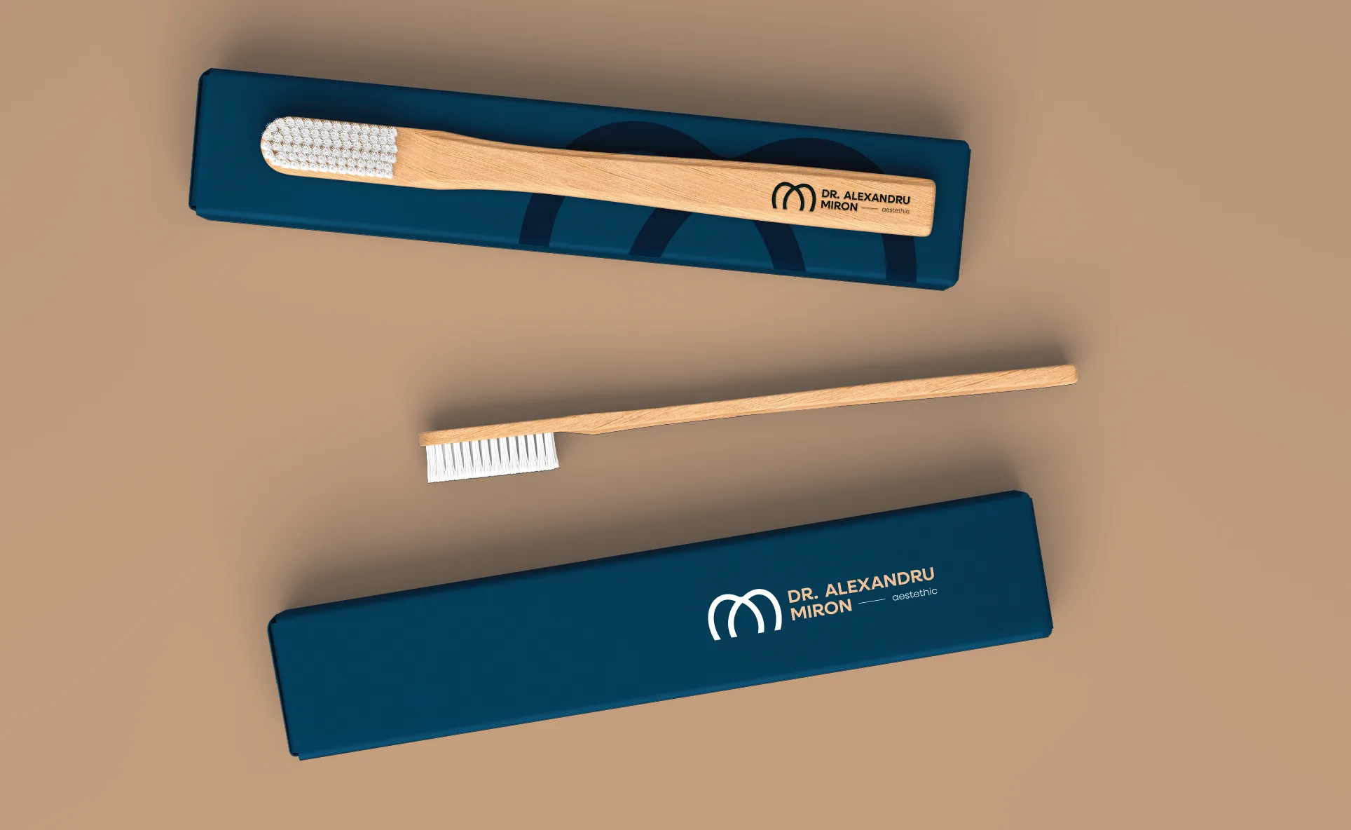 Kit de higiene oral de marca do Dr. Alexandru Miron